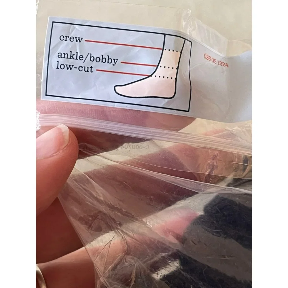 Cat & Jack Black Crew Socks - Small
